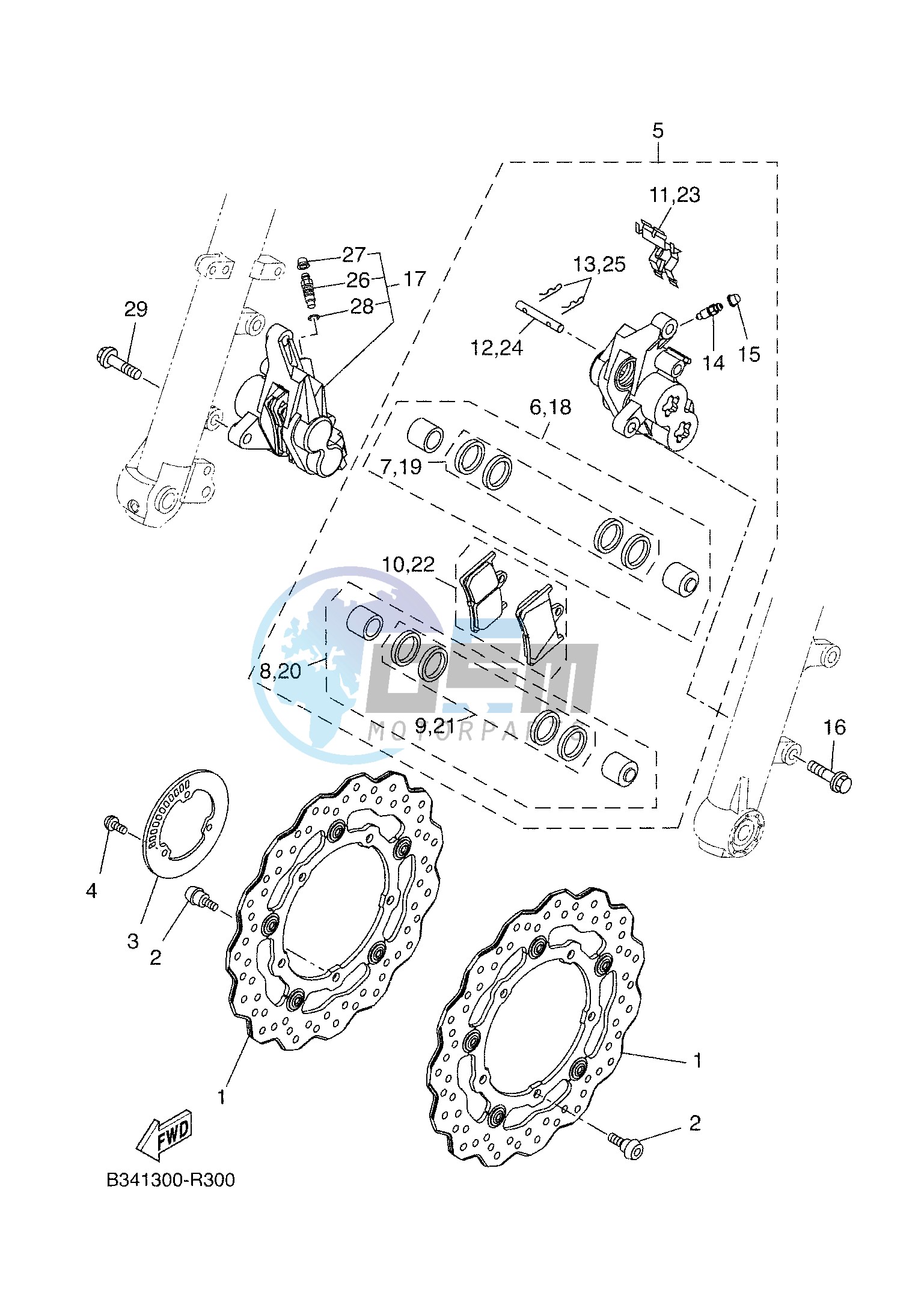 FRONT BRAKE CALIPER