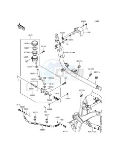 VULCAN 900 CUSTOM VN900CFFA GB XX (EU ME A(FRICA) drawing Rear Master Cylinder