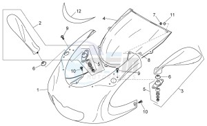 RS 125 drawing Front body I