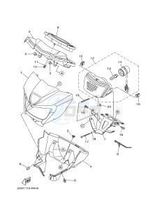 YFM700FWAD GRIZZLY EPS (2UD5) drawing HEADLIGHT 2