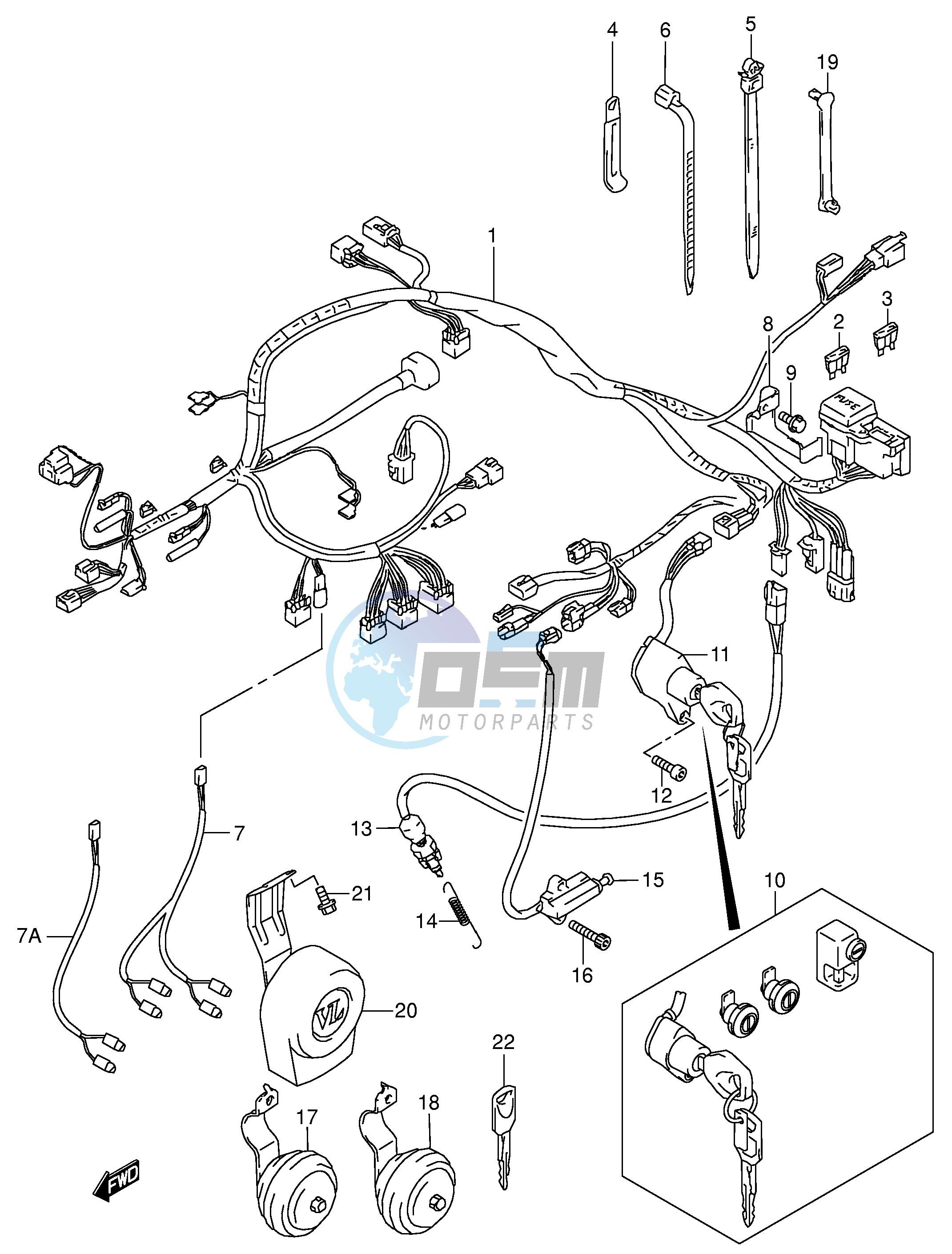 WIRING HARNESS (MODEL K4)