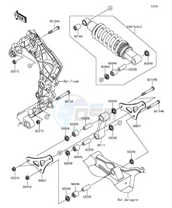 Z1000 ZR1000FEF FR GB XX (EU ME A(FRICA) drawing Suspension/Shock Absorber