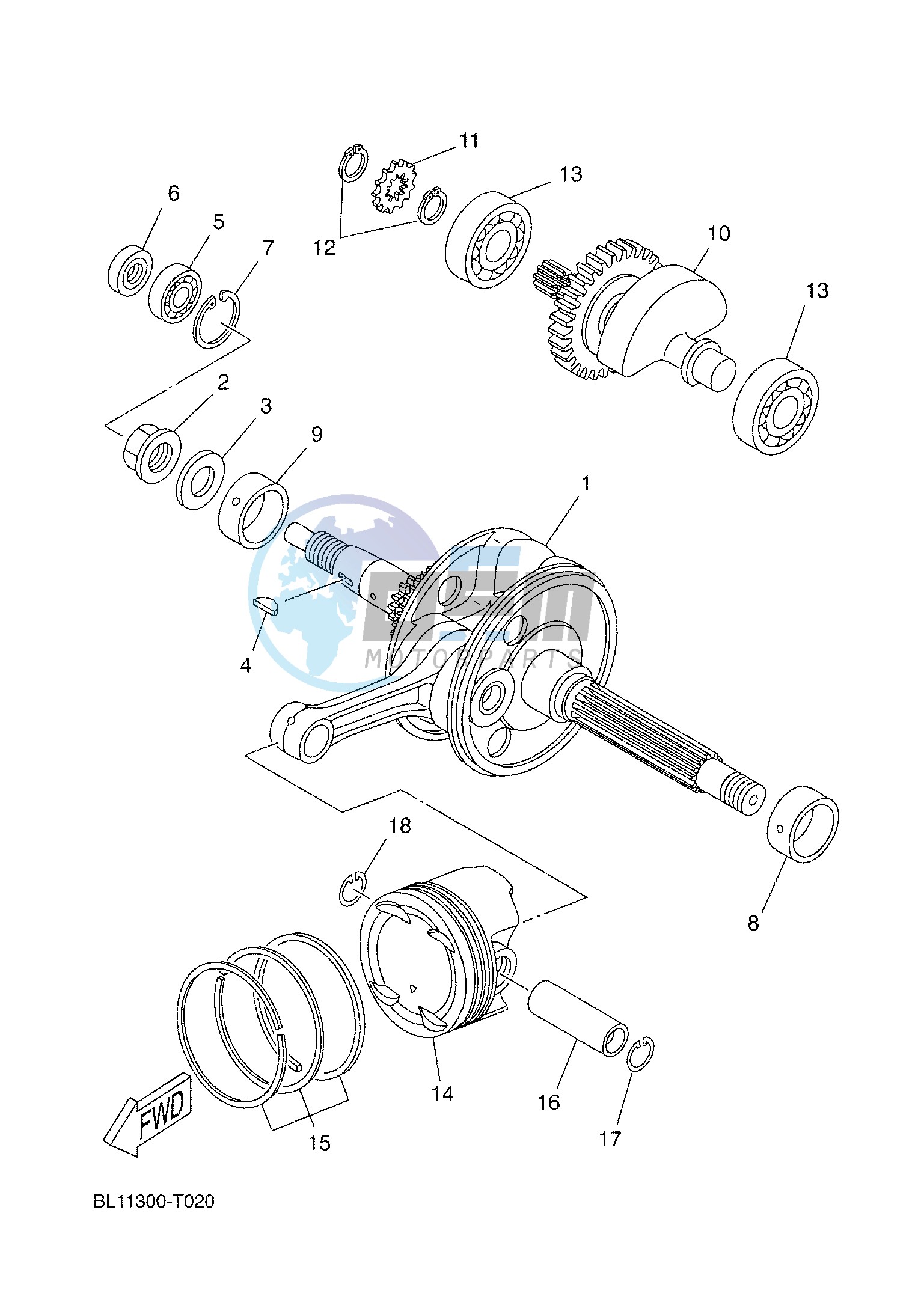 CRANKSHAFT & PISTON