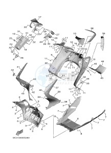 XP530 XP530-A TMAX SX ABS (BX38) drawing LEG SHIELD