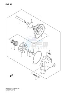 GSX650F (E3-E28) Katana drawing WATER PUMP