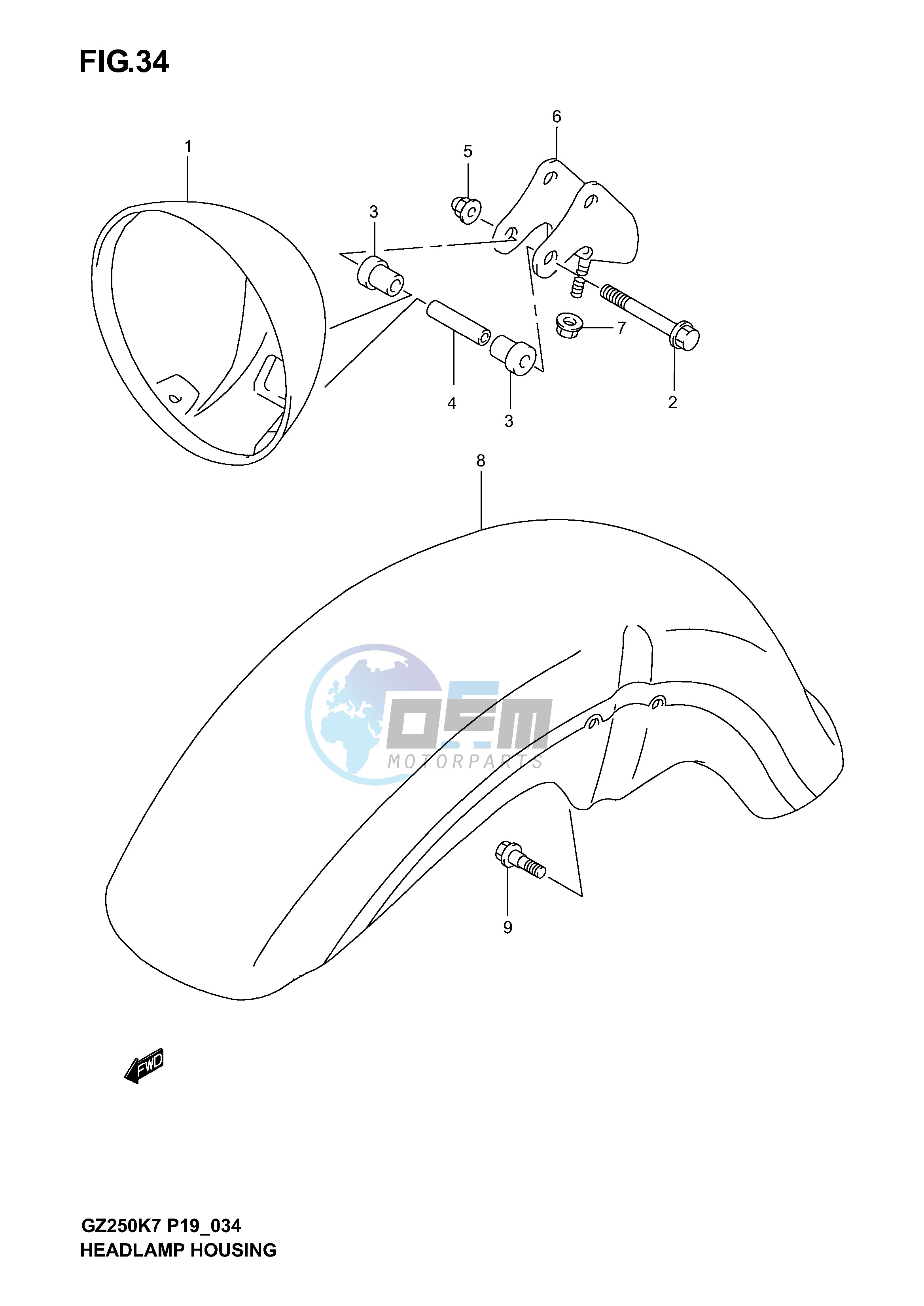 HEADLAMP HOUSING