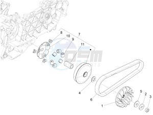 SPRINT 150 4T 3V IGET ABS-NOABS E2-E3-E4 (APAC) drawing Driving pulley