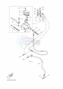 YZF125-A YZF-R125 (B5G4) drawing FRONT MASTER CYLINDER