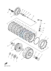 YZ250FX (B292 B293 B294 B294 B295) drawing CLUTCH