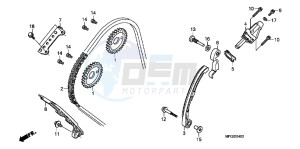 CB600FAB drawing CAM CHAIN/ TENSIONER