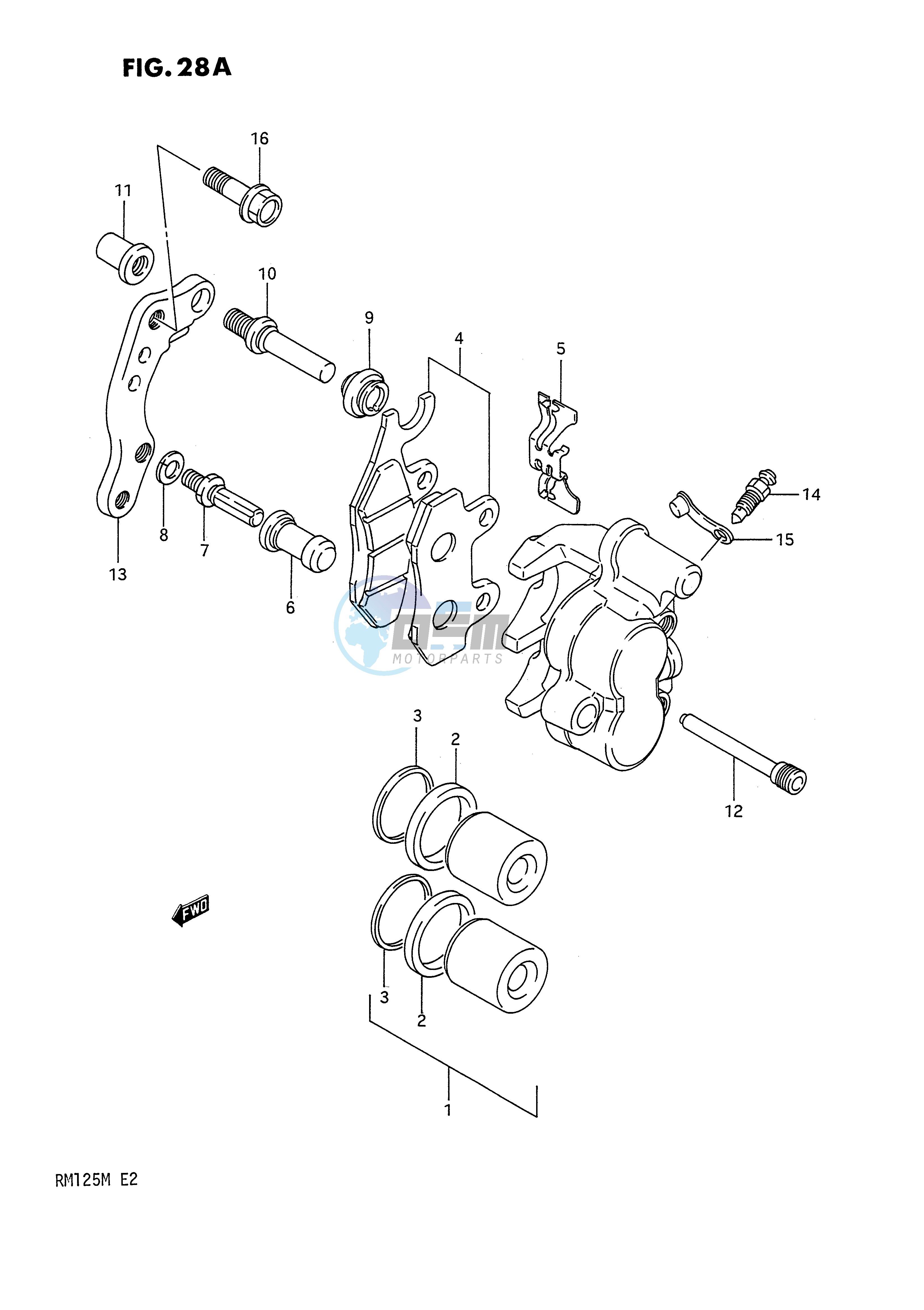 FRONT CALIPER (MODEL M)