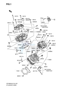 VZ1600 (E19) drawing CYLINDER HEAD