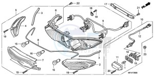 CBF1000T9 F / ABS CMF drawing REAR COMBINATION LIGHT