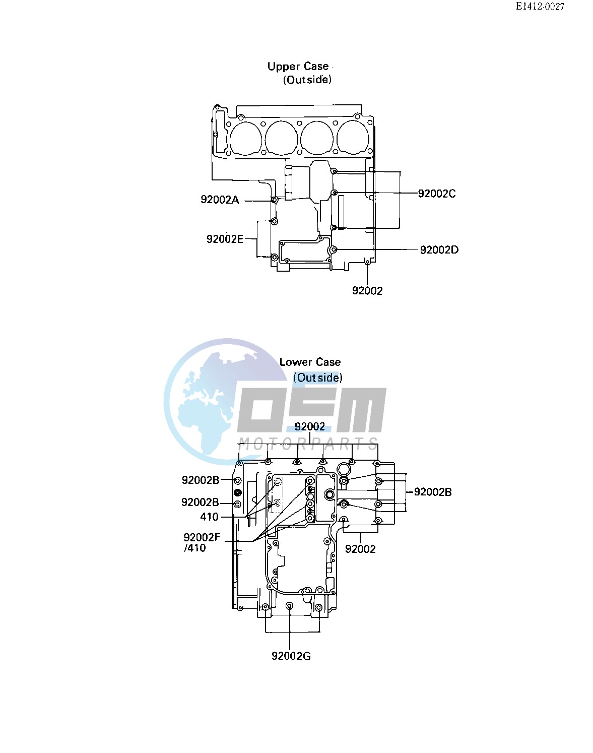 CRANKCASE BOLT PATTERN