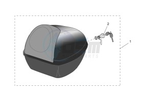 Scarabeo 100 4T e2 drawing Acc. - Top/cases side cases