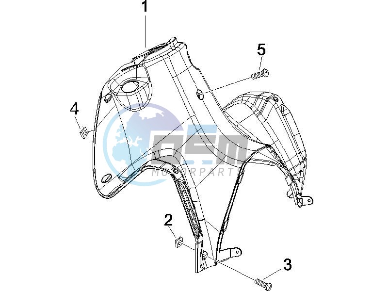 Front glove-box - Knee-guard panel