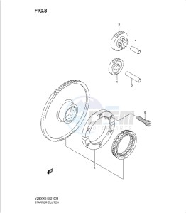 VZ800K9 drawing STARTER CLUTCH