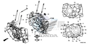 TRX500FA6H Europe Direct - (ED) drawing CRANKCASE