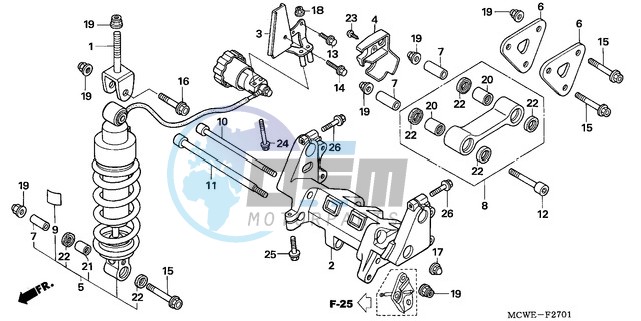 REAR CUSHION (VFR800A)