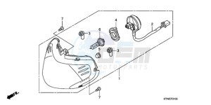 SH300A9 UK - (E / ABS MKH TBX) drawing HEADLIGHT