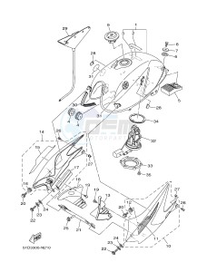 YBR125ED (51D3) drawing FUEL TANK