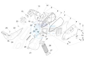 150 Sprint 4T 3V ie (NAFTA) drawing Air filter