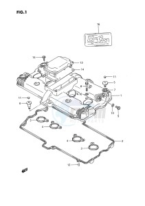 GSX1100 (E2) drawing CYLINDER HEAD COVER