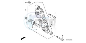 CB600FA9 Australia - (U / ABS) drawing REAR CUSHION