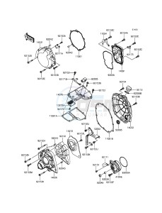 ZZR1400 ABS ZX1400FFFA FR GB XX (EU ME A(FRICA) drawing Engine Cover(s)