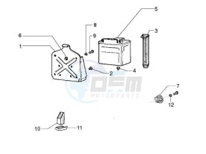 PX 125 30 Anni drawing Control switches - Battery - Horn