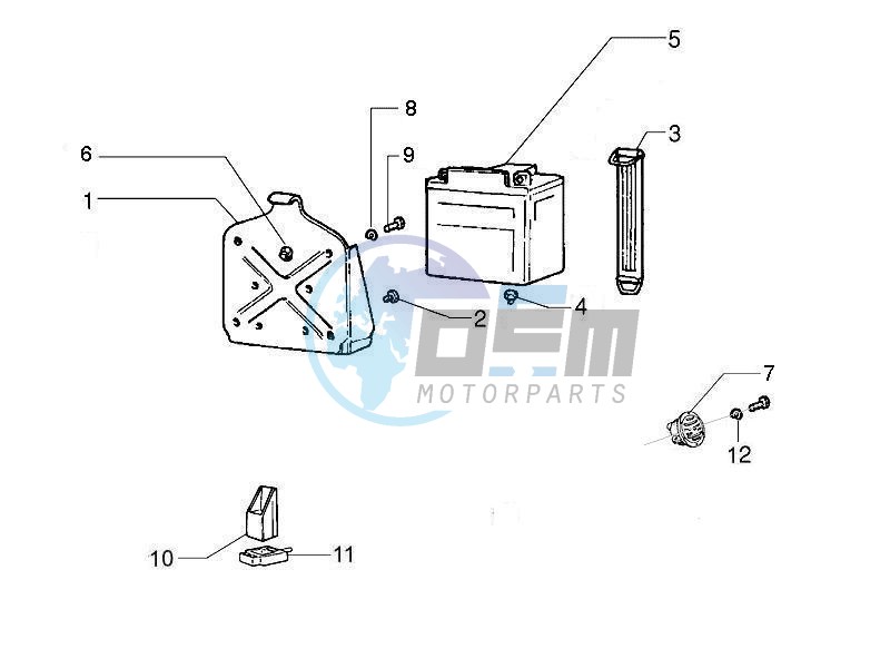 Control switches - Battery - Horn