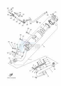 YFZ450R (BW2V) drawing EXHAUST