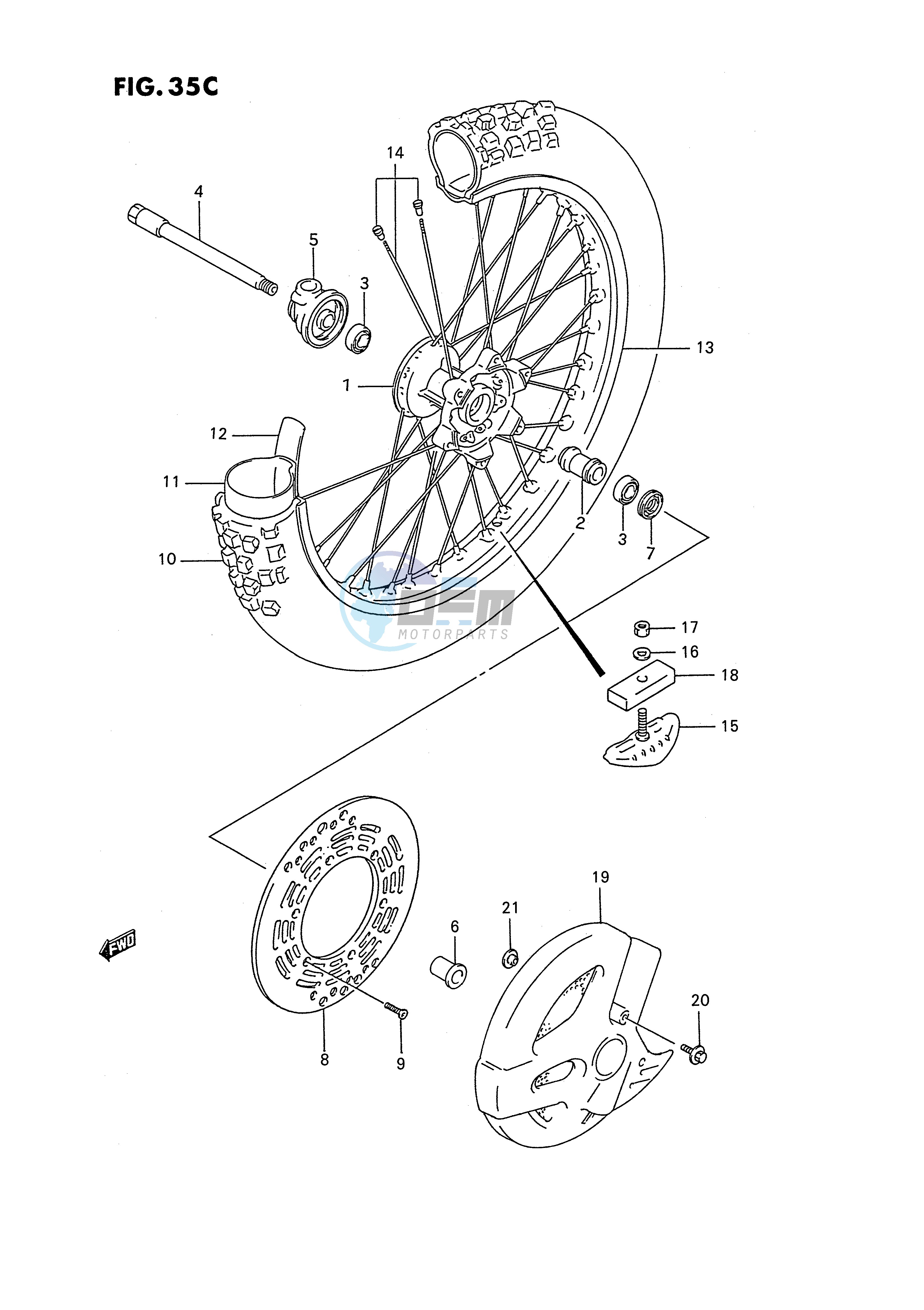 FRONT WHEEL (MODEL T)