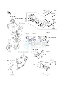 KLX 250 T [KLX250S] (T8F) T9F drawing CHASSIS ELECTRICAL EQUIPMENT