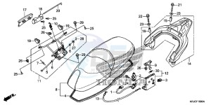 FES125C drawing SEAT/REAR CARRIER