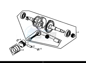 JET 14 (45 KM/H) (XC05W1-EU) (E4) (L8-M0) drawing CRANK SHAFT