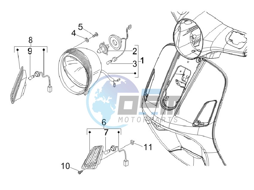 Head lights - Turn signal lamps