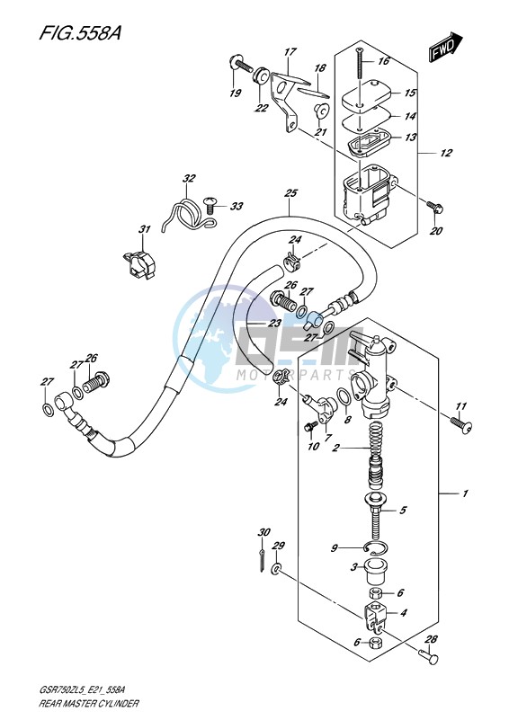 REAR MASTER CYLINDER