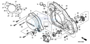 CRF250RD CRF250R Europe Direct - (ED) drawing R. CRANKCASE COVER