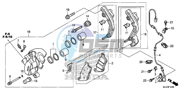 FRONT BRAKE CALIPER