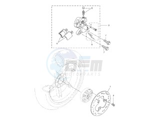 NS AEROX 50 drawing REAR BRAKE CALIPER