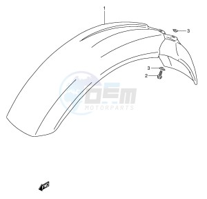 DR350 (E1) drawing FRONT FENDER