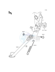 NINJA_250SL_ABS BX250BFF XX (EU ME A(FRICA) drawing Stand(s)