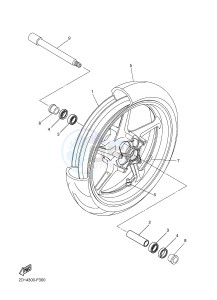 FZ1-N FZ1 (NAKED) 1000 (1EC6) drawing FRONT WHEEL