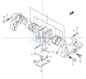 GSX1200 (E4) drawing REAR CALIPER