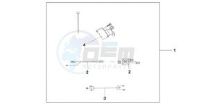 CB1000RA9 UK - (E / ABS MPH) drawing HEATED GRIP ATT.