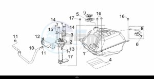 MAXSYM TL 500 (TL47W1-EU) (L9) drawing FUEL TANK ASSY