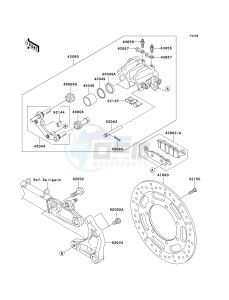 VN 1600 A [VULCAN 1600 CLASSIC] (A6F-A8FA) A8FA drawing REAR BRAKE