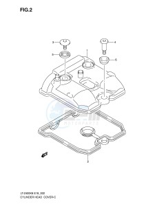 LT-Z400 (E19) drawing CYLINDER HEAD COVER