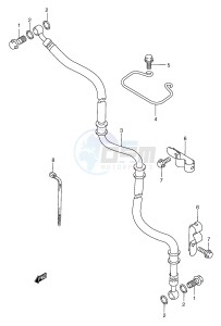 AN250 (E2) Burgman drawing FRONT BRAKE HOSE